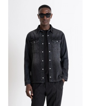 CAMISA TEXANA NEGRE D'HOME...