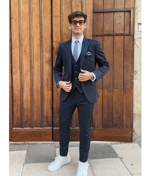 TRAJE CON CHALECO SLIM FIT...
