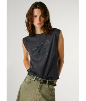CAMISETA LOGO STRASS DE...