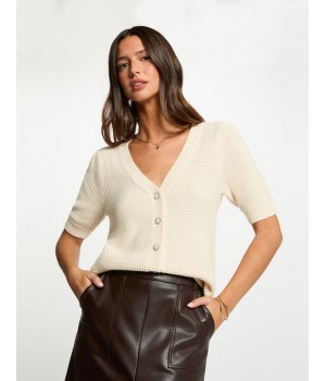 CARDIGAN MANGA CORTA DE...