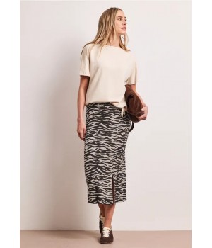 FALDA MIDI PUNTO ANIMAL...