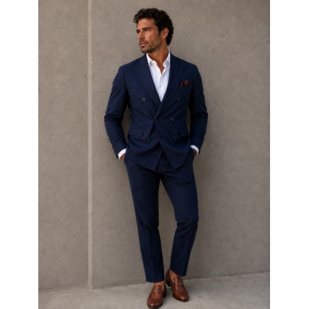 TRAJE CRUZADO RAYA DIPLOMATICA DE HOMBRE E&ABCN 