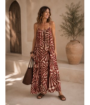VESTIT LLARG ESTAMPAT DE...