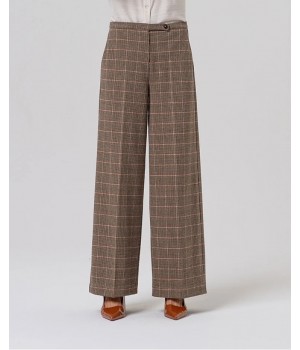 PANTALON ANCHO CUADROS DE...