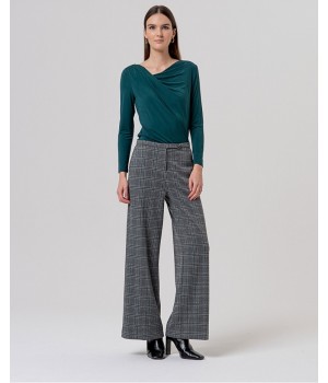PANTALON ANCHO CUADROS DE...