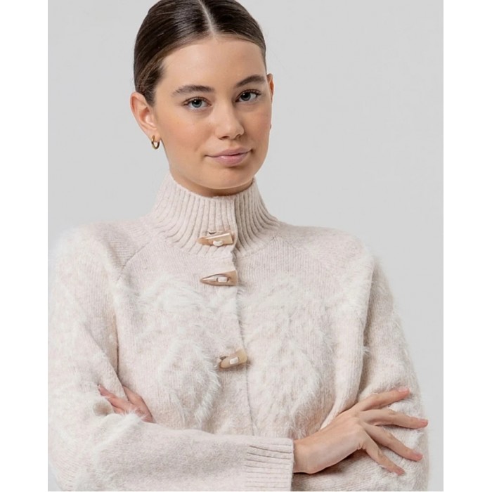 CHAQUETA PUNTO JACQUARD DE MUJER SURKANA 