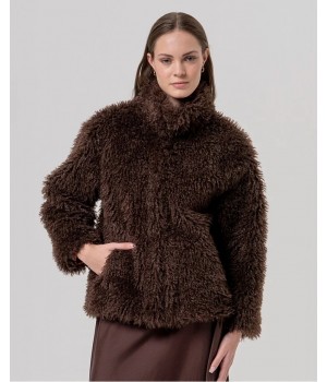 CHAQUETON CORTO PELO DE...