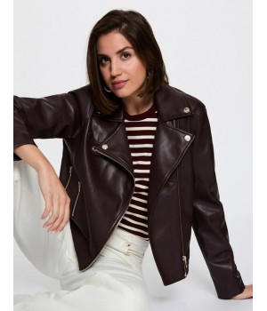 CAÇADORA BIKER CUIR...