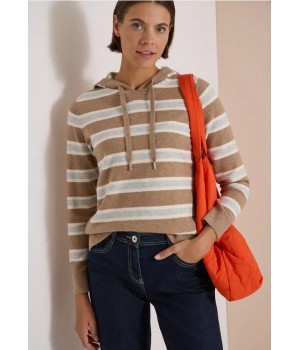 JERSEY CON CAPUCHA Y RAYAS...