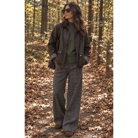 PARKA CON CUELLO PANA DE MUJER E&ABCN 