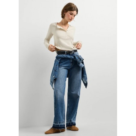 TEJANO FIT RECTO TIRO ALTO DE MUJER PEPE JEANS 