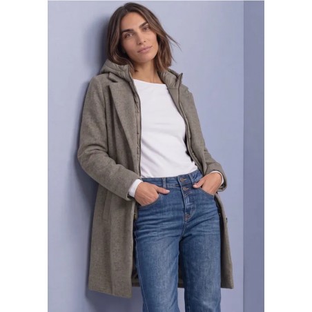 ABRIGO CON CAPUCHA DE MUJER STREET ONE 