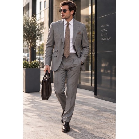 TRAJE GRIS DE HOMBRE E&ABCN 