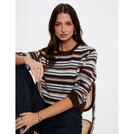 JERSEY RAYAS CUELLO REDONDO DE MUJER MORGAN 