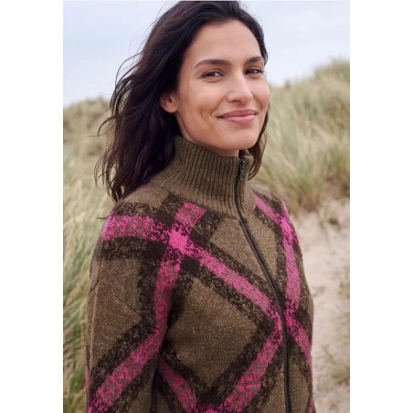 CARDIGAN CUADROS DE MUJER CECIL 