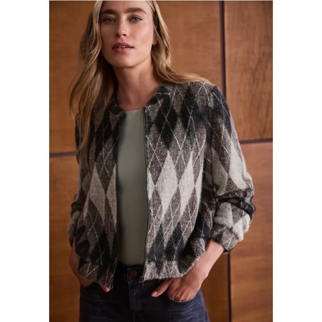 CAZADORA BOMBER ROMBOS DE MUJER STREET ONE 