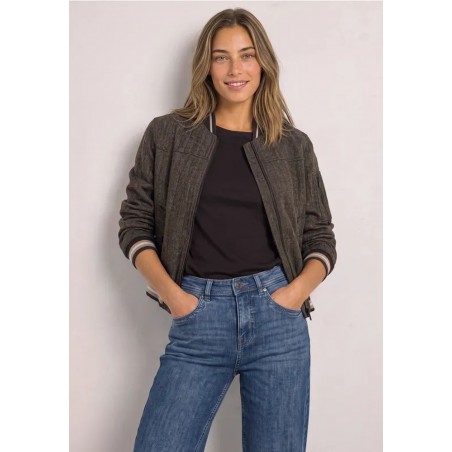 CAZADORA BOMBER ESPIGA CON CREMALLERA DE MUJER STREET ONE 