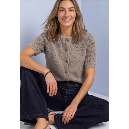 CARDIGAN MANGA CORTA CON BOTONES DE MUJER STREET ONE 
