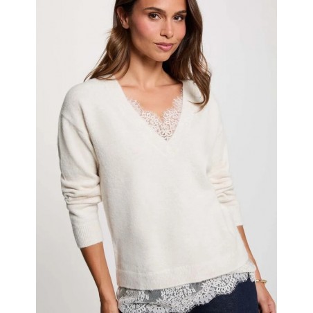 JERSEY CUELLO V DE MUJER MORGAN 