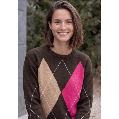 JERSEY CUELLO REDONDO ROMBOS DE MUJER CECIL 
