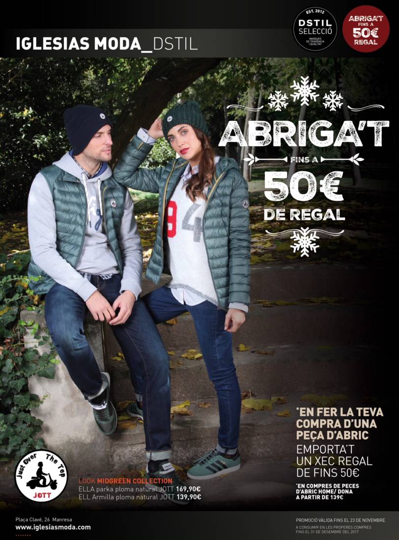 PROMO ABRIGA’T , 50€ DE REGAL : LOOK MIDGREEN BY JOTT