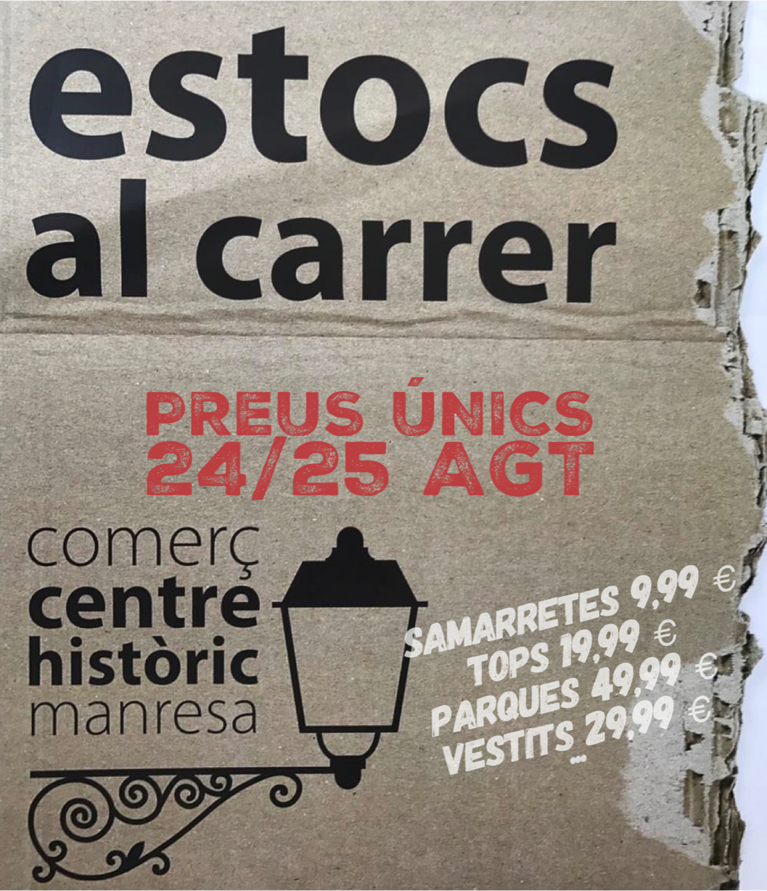 ESTOCS AL CARRER, PREUS ÚNICS