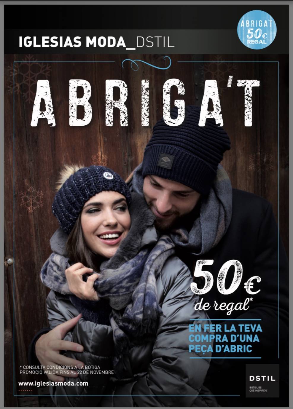 Promo ABRIGA'T: 50 € de regal per a tu!!!