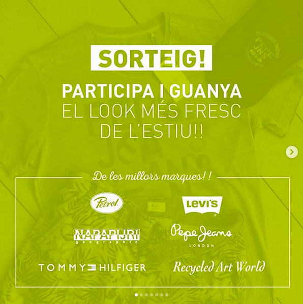 PARTICIPA I GUANYA ... SORTEIG INSTAGRAM BRAND SUMMER LOOK