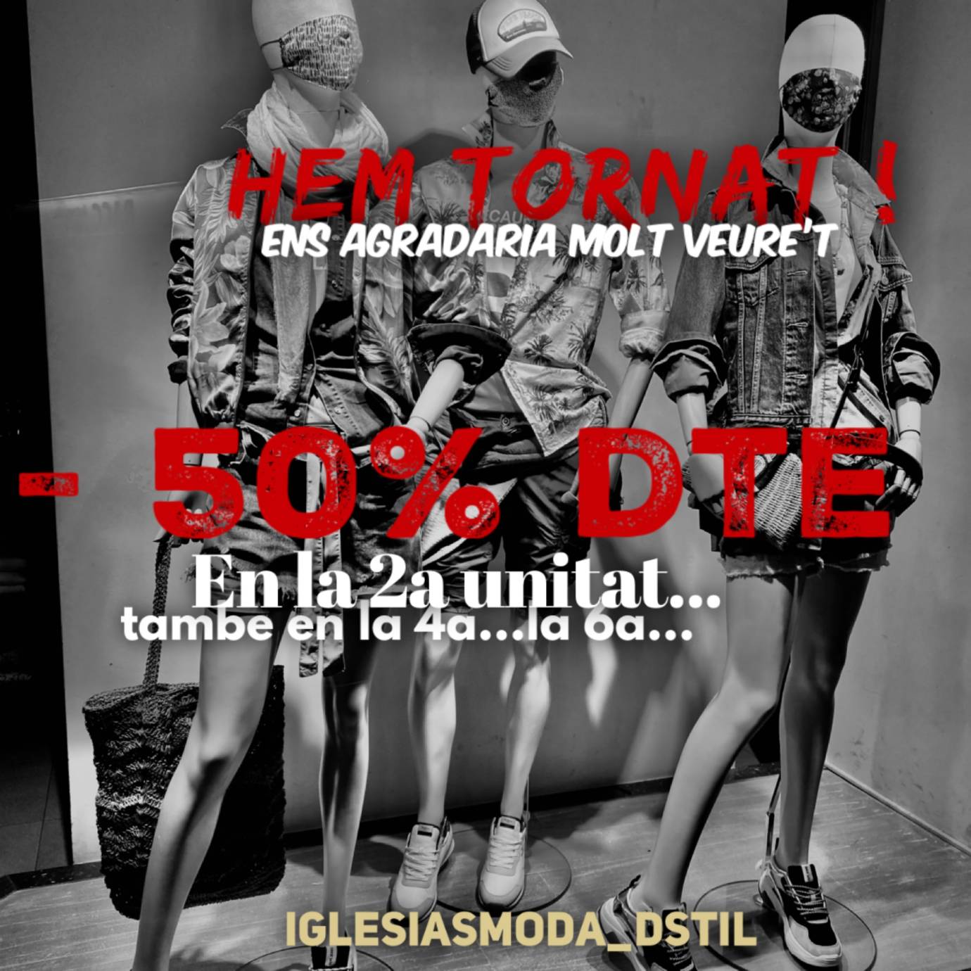 HEM TORNAT: 50% dte. en la segona unitat ... També a la 4a, a la 6a....