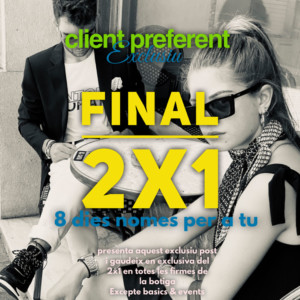 FINAL REBAIXES 2x1: GAUDEIX JA EN EXCLUSIVA