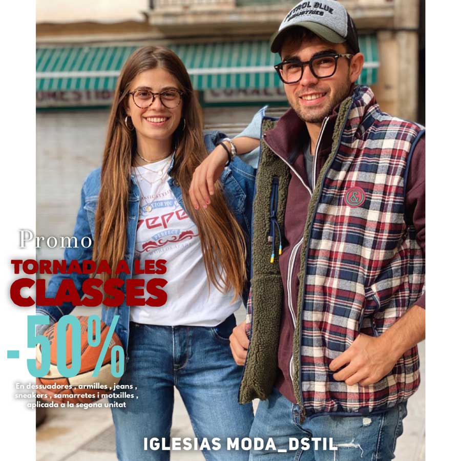 50% dte: Promo TORNADA A LES CLASSES