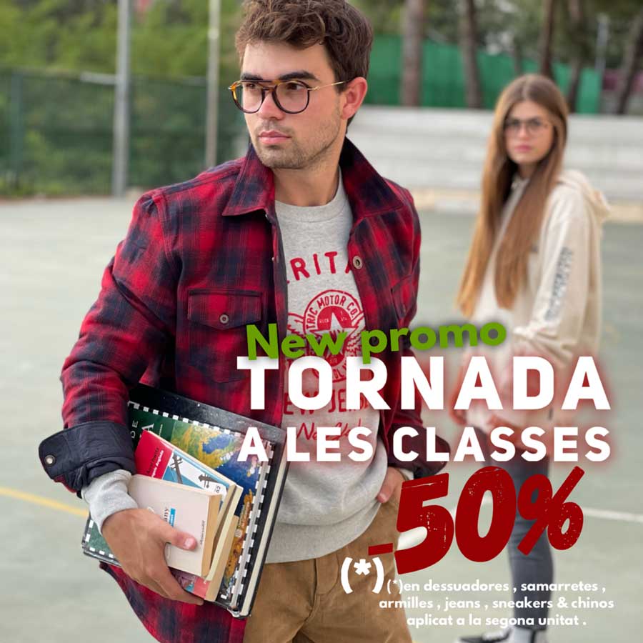 PROMO Tornada a les classes: 50% de descompte
