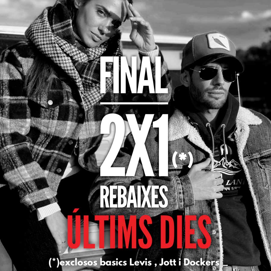 Últims dies 2X1. Gaudeix del final de REBAIXES