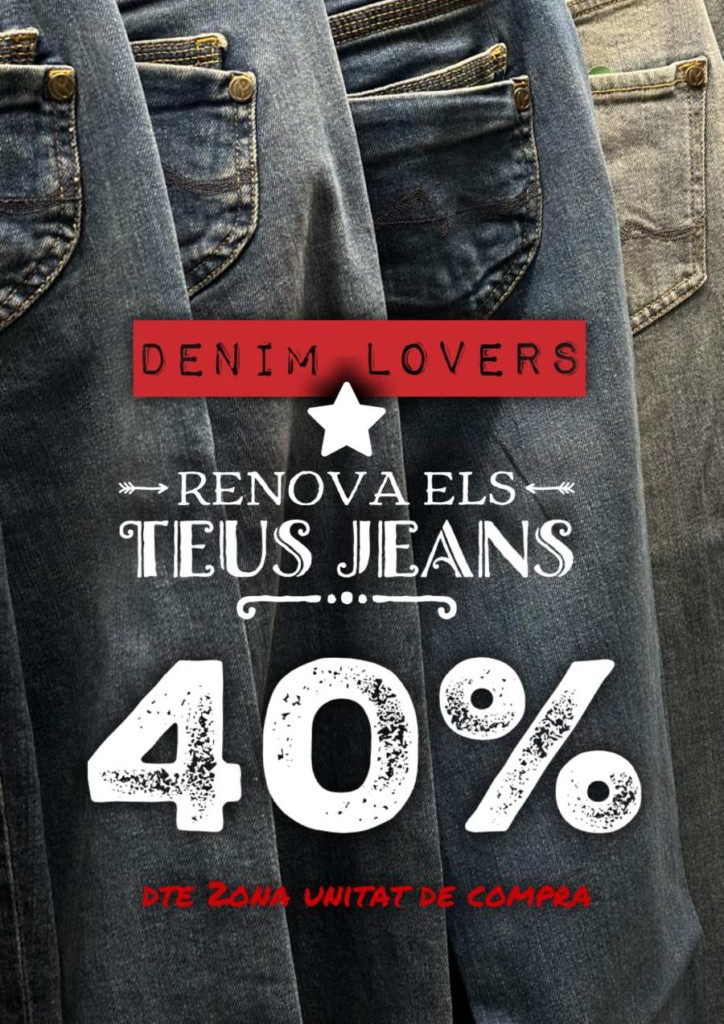 NEW PROMO 🎯❤️ Renova els Teus Jeans: 40% de DESCOMPTE a la 2ona unitat 