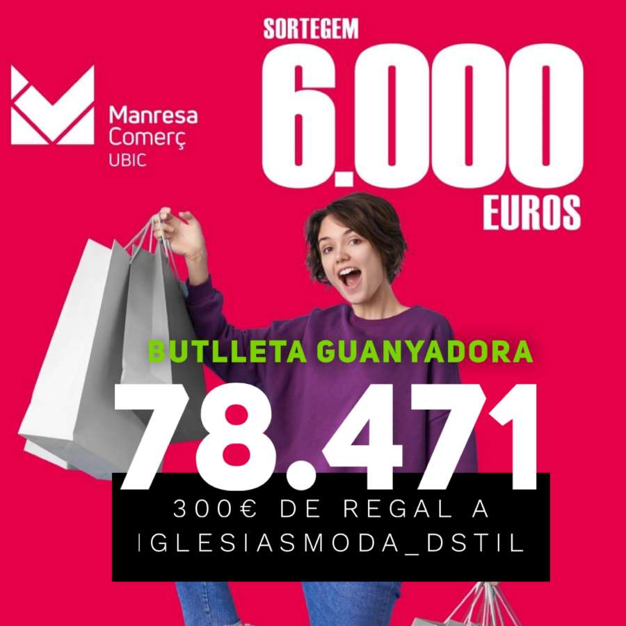 Número ⭐️78.471⭐️Premi 300 € Iglesiasmoda_Dstil, butlleta guanyadora