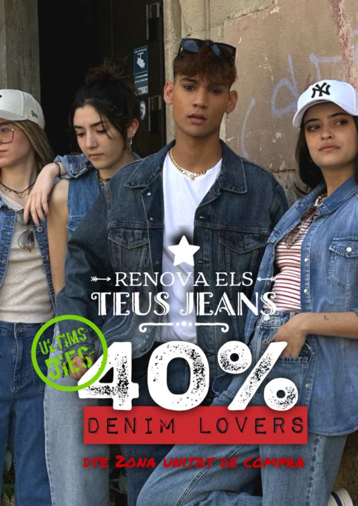 40% de DESCOMPTE. PROMO JEANS: ÚLTIMS DIES 🎯👖❤
