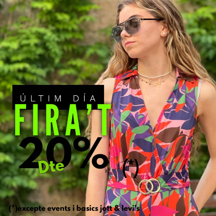 ÚLTIM DÍA 20% promo FIRA'T 🎯❤🎡 Dissabte dia 8