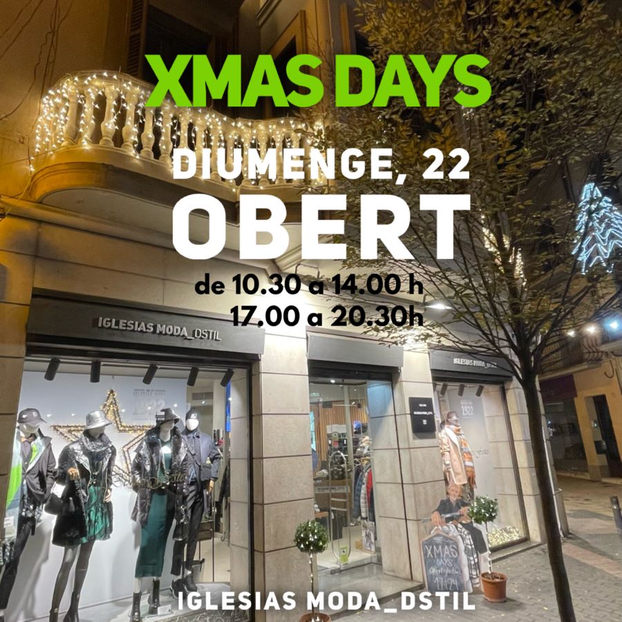 XMAS DAYS 🎅🏼⭐🎄 DIUMENGE 22 OBERT