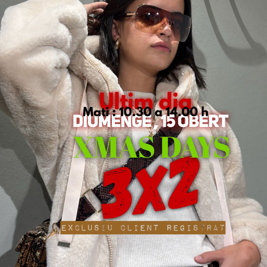 DIUMENGE OBERT : 3x2 ÚLTIM DIA 🧑 🎄⭐🎄XMAS DAY CLIENT REGISTRAT