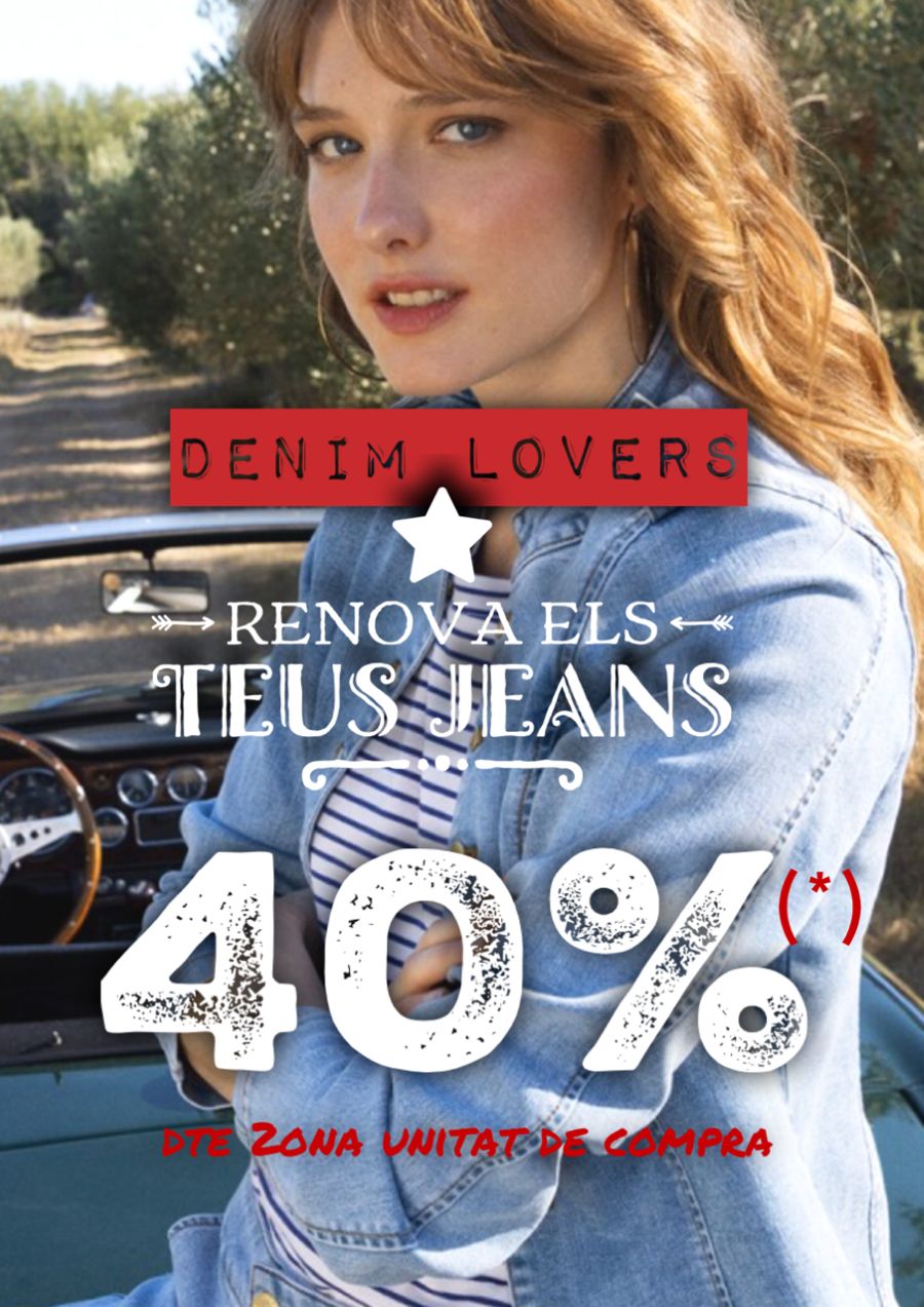 Renova els teus jeans 🎯👖⭐ Aconseguiràs un 40% de DESCOMPTE!