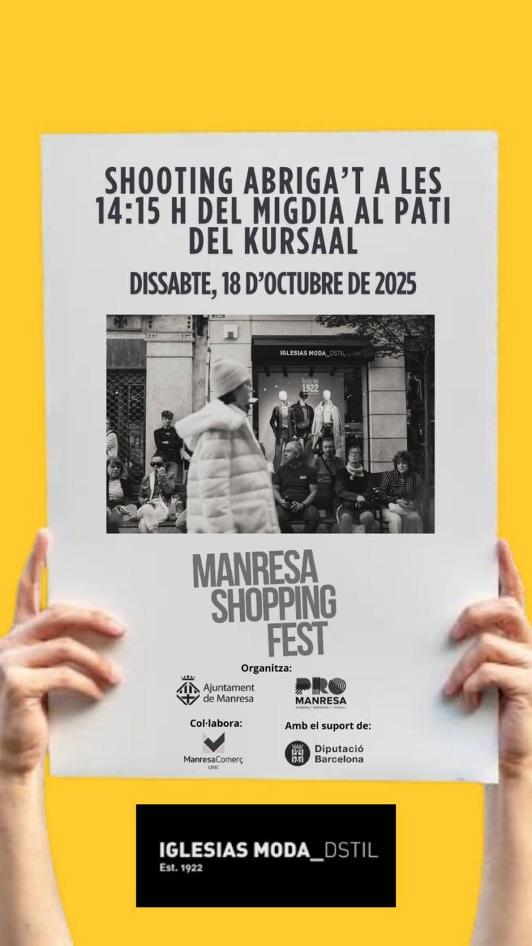 ⭐ SHOOTING ABRIGA’T: 18 Oc 14.15 Pati del KURSAAL 📍 COOL COLLECTIONS