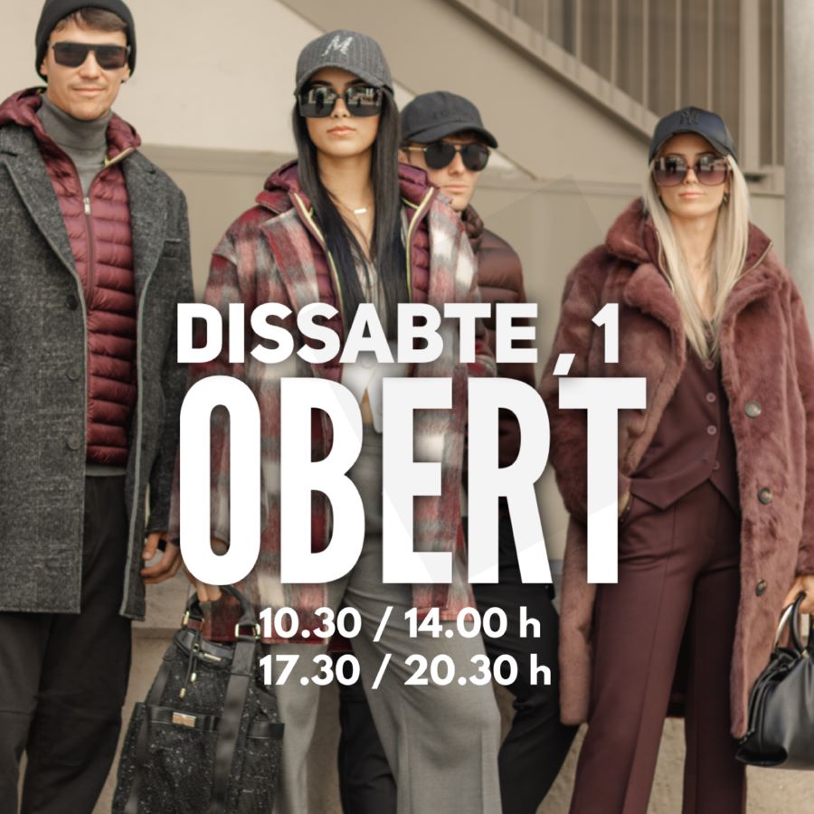 📣 DISSABTE 1 OBERT⭐️ PROMO ABRIGA’T ❄️ fins a 75€ de REGAL🎁