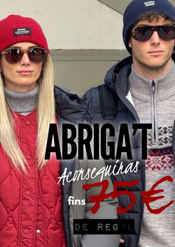 ABRIGA'T ♥❄ Fins a 75 € de regal per a tu 🎁 Últims dies. Aprofita!