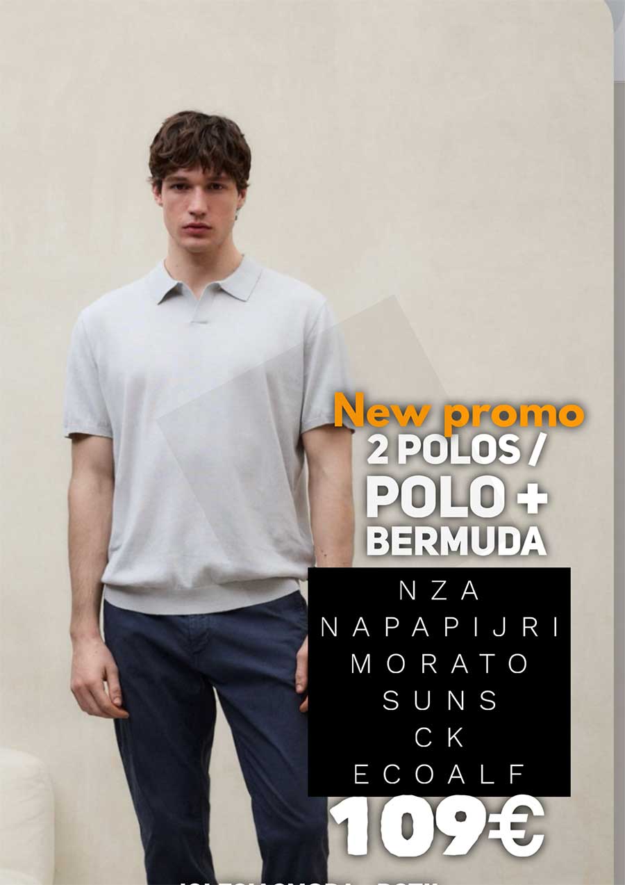 🎯POLO + BERMUDA: 109€ , NEW PROMO SUMMER 🌼🌴☀️