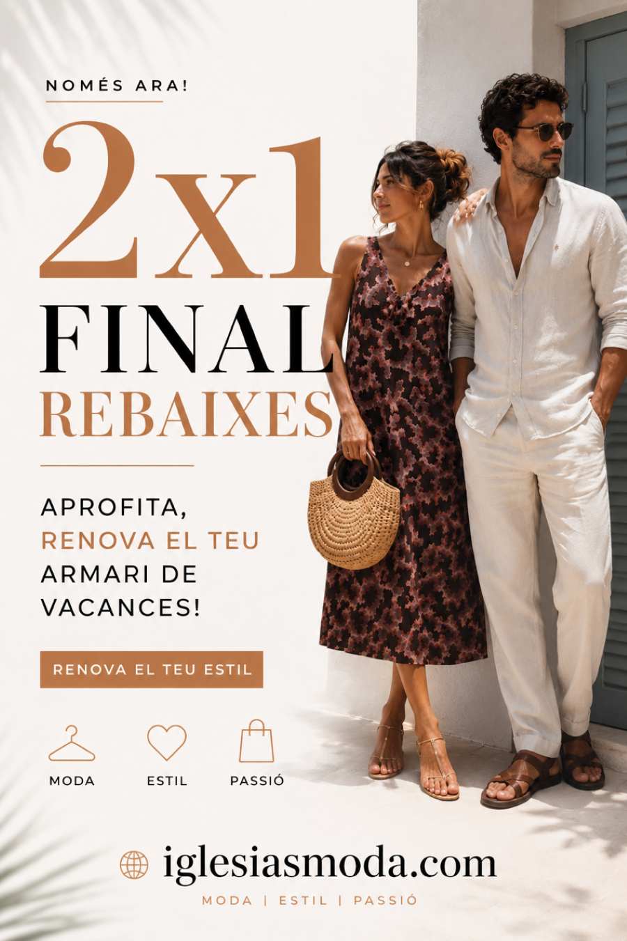 Ja de 2x1 FINAL REBAIXES 🎯 Renova els teus Outfits de vacances ☀️🌴 La segona peça de FRANC!
